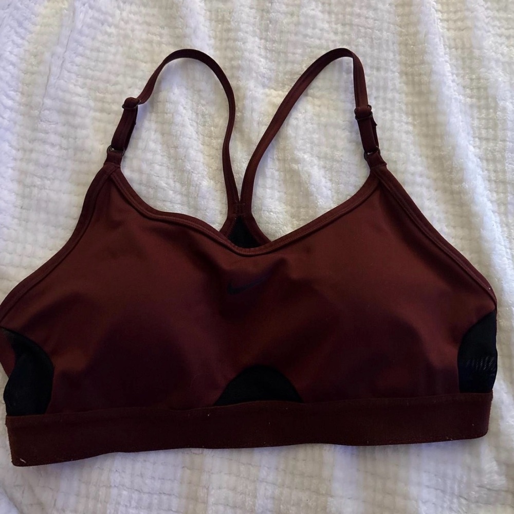 Nike Women's Maroon Racerback Sports Bra